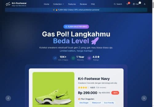 Krifootwear E-commerce